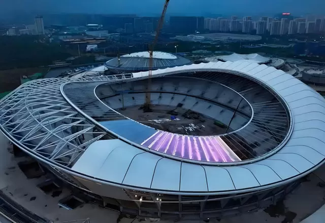 無錫體育場外牆照明