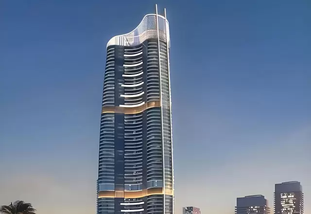 阿拉曼高層建築立面照明