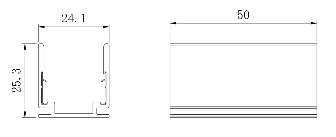 1 型，用於戶外應用的 AL 夾子（AL 50mm/個，帶 2 個夾子）