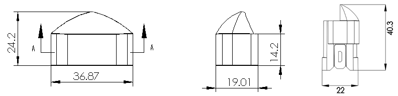 類型 2，防眩光蓋