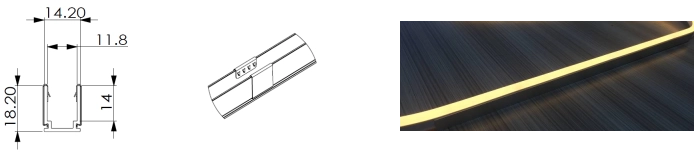 2 型，室外應用的 AL 型材（1 米鋁帶 6 個夾子）