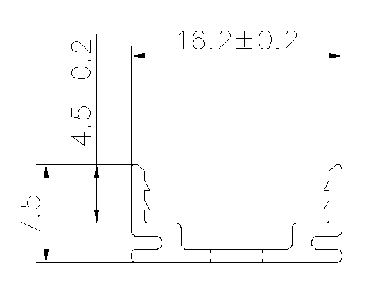 Type1，戶外應用的 AL 型材（每根 1 公尺或 3 公分）